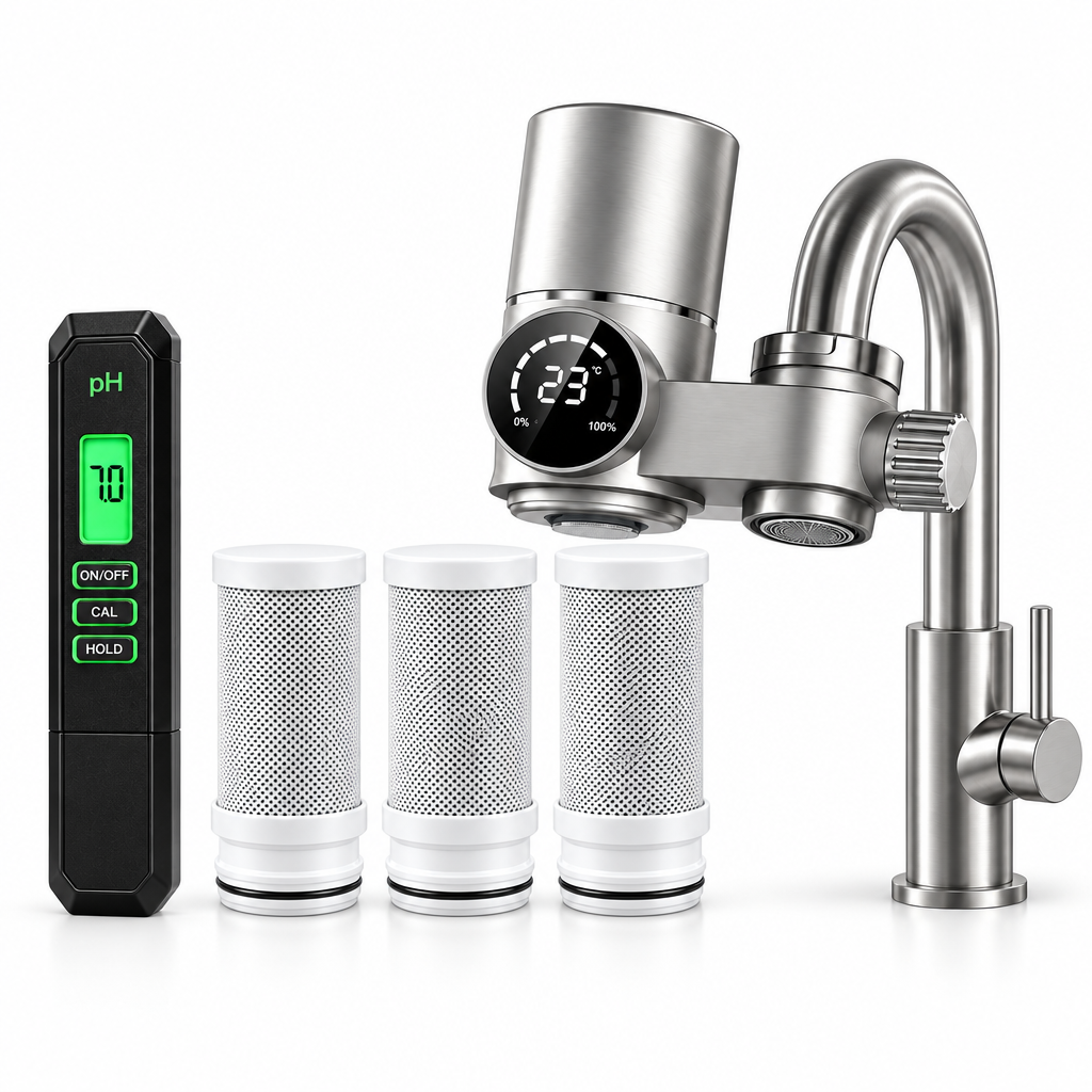 ClearTap Full Clean Water Bundle: filter, 3 replacement filters, purity pen